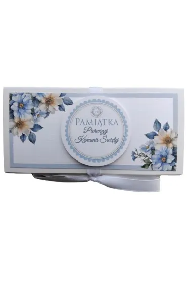 Pude�ko na pieni�dze Komunia r�cznie robione, kartonowe (17x8cm) mix