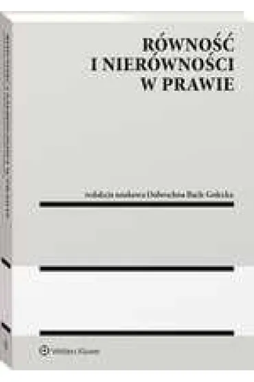 R�wno�� i nier�wno�ci w prawie