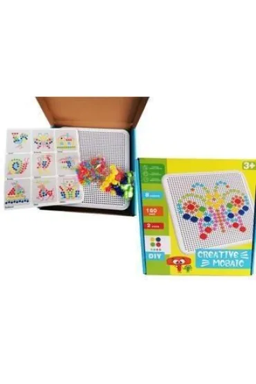 Grzybki kolorowe do tworzenia obrazk�w 160 szt Cabo-Toys