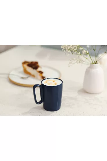 Vialli Design Kubki ceramiczne z uszkiem Fuori granatowe 30046 2 x 250 ml