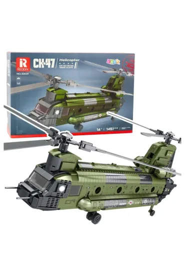 Klocki konstrukcyjne Helikopter wojskowy Chinook