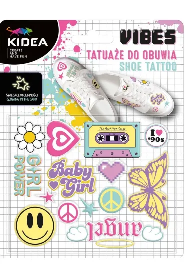 Tatua�e do obuwia �wiec�ce w ciemno�ci Vibes Derform