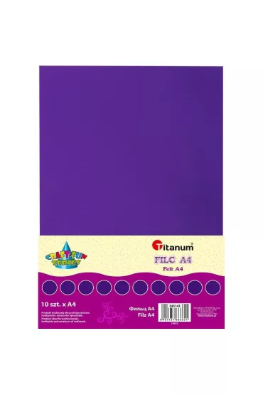 Titanum Filc A4 fioletowy 10 szt.