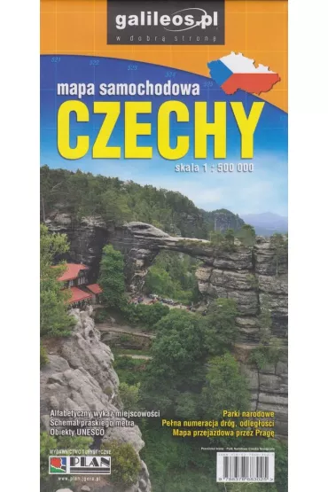 Mapa samochodowa Czechy 1:500 000