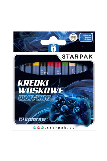 Kredki woskowe 12 kolor�w Cuties Pad STARPAK 559672