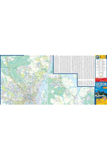 Szczecin plan miasta 1:22 000 laminat 2023