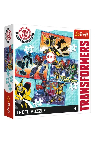 Puzzle 4w1 Czas na transformacj� Trefl