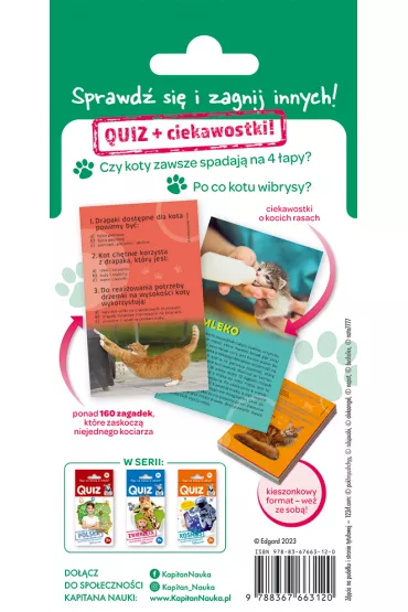 Kapitan Nauka. Quiz. Koty 7+ - Magorzata Biegaska-Hendryk