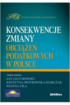 eBook Konsekwencje zmiany obcie podatkowych w Polsce pdf