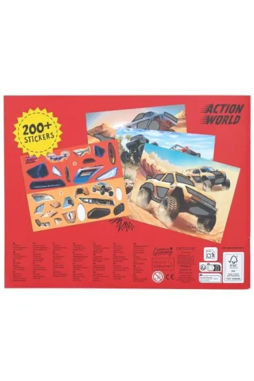 Zestaw z naklejkami Monster Cars 14206A