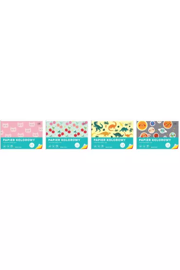 Interdruk Zeszyt papier�w kolorowych A5 10 kartek