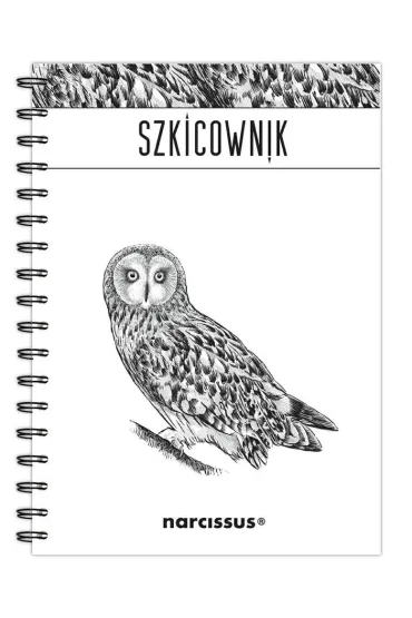 Narcissus Szkicownik B5 na spirali Sowa g�adki