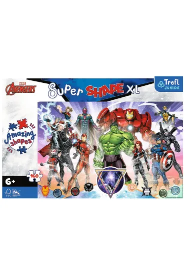 Puzzle 104 el. Super Shape XL. Odwaga Avengers�w Trefl