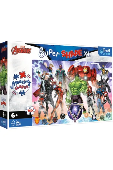 Puzzle 104 el. Super Shape XL. Odwaga Avengers�w Trefl