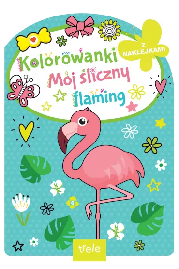 M�j �liczny flaming. Kolorowanka z wykrojnikiem