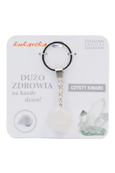 Kukartka Brelok Du�o zdrowia czysty kwarc