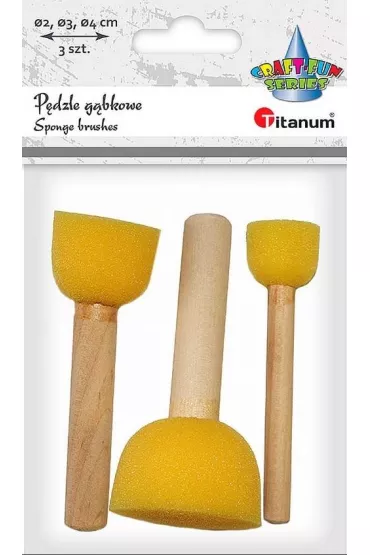 Titanum P�dzle g�bkowe p�askie mix 3 szt.