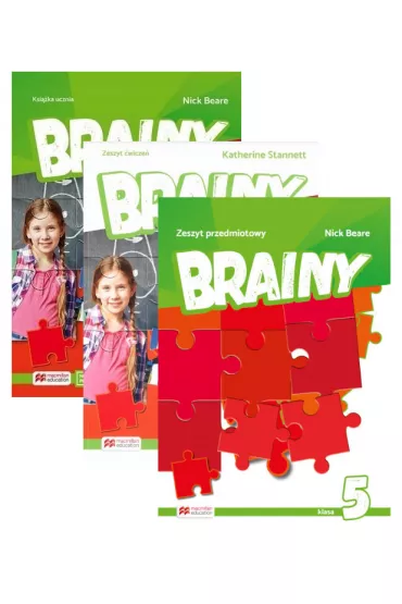Pakiet podr�cznik�w: Brainy. Klasa 5. Ksi��ka ucznia, zeszyt �wicze� i zeszyt przedmiotowy. Szko�a podstawowa - Nick Beare, Katherine Stannett
