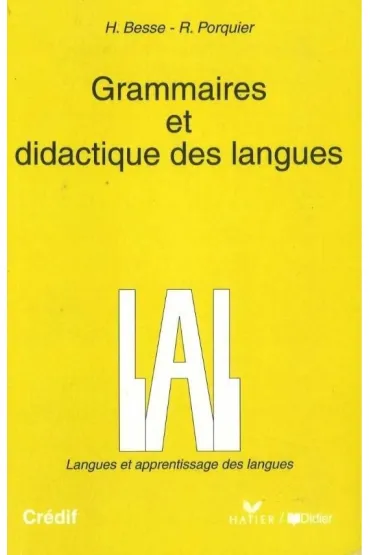Grammaires et didactique des langues - Henri Besse