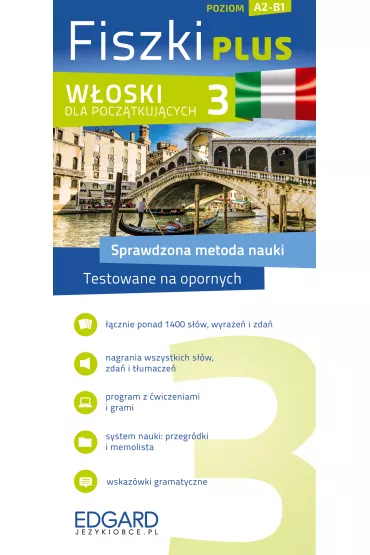 Fiszki plus. W�oski dla pocz�tkuj�cych. Poziom A2-B1