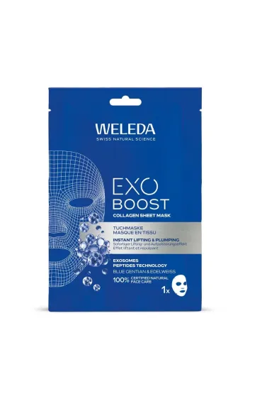 Weleda Exo Boost Collagen Sheet Mask maska w p�achcie do twarzy 20 ml