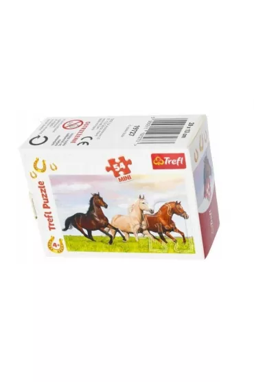 Puzzle mini 54 el. �wiat koni 4 Trefl