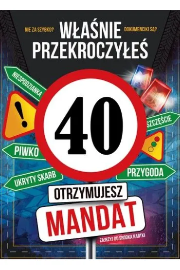 Armin Style KARNET URODZINY 40 B6 Z KOP AS GM-1269 FOL