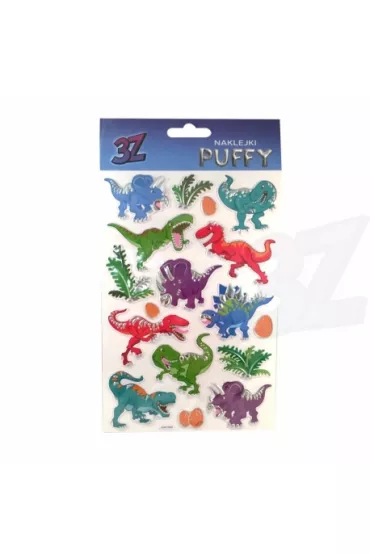 Naklejka Puffy Dinozaury 3Z