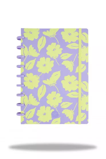 CoolPack Ko�obrulion B5 Flores Lila z gumk� kratka 100 kartek