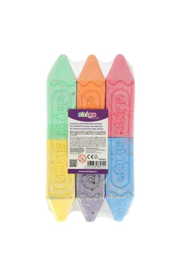 Strigo Kreda chodnikowa Jumbo dwukolorwa 6 szt.
