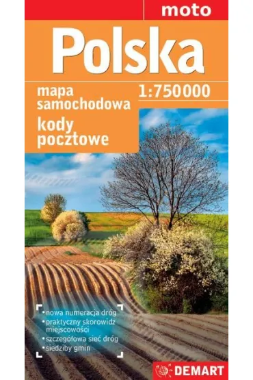 Polska mapa kod�w pocztowych