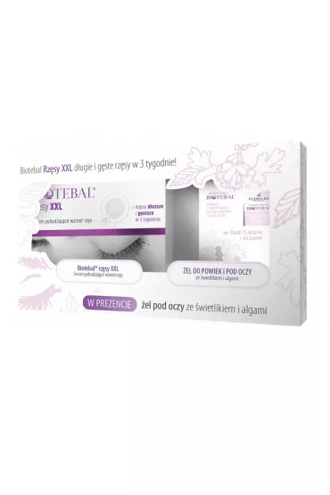 Biotebal Rz�sy XXL serum pobudzaj�ce wzrost rz�s 3ml + �el do powiek i pod oczy ze �wietlikiem i algami 15ml