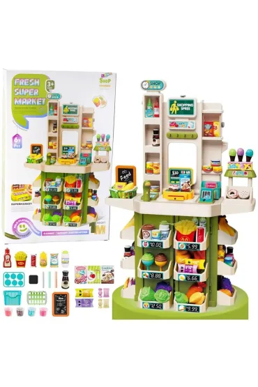 Super Market interaktywny 67el LeanToys