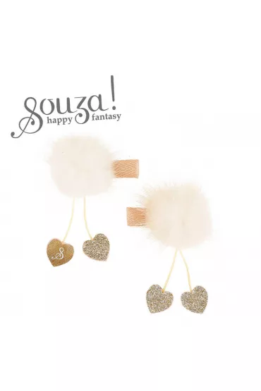 Souza! Spinki do wosw pompon i wisiorki Amandine
