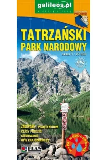Tatrza�ski Park Narodowy mapa