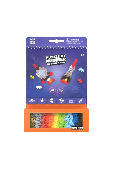 Puzzle By Number 125 el. Activity Pad Kosmiczny Plus-Plus