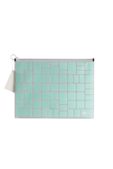 Happy Color Teczka z tworzywa z suwakiem TRENDY, Mint Green, B4