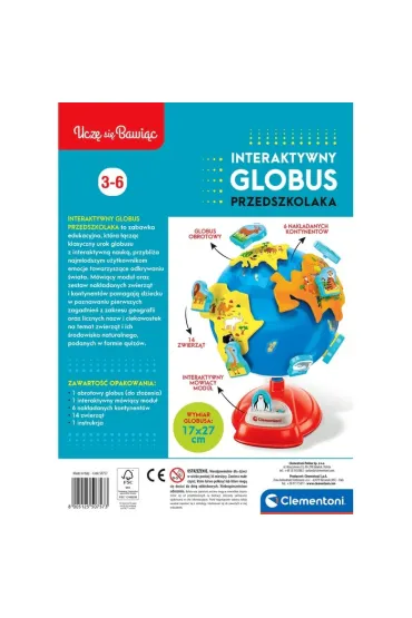Interaktywny globus przedszkolaka
