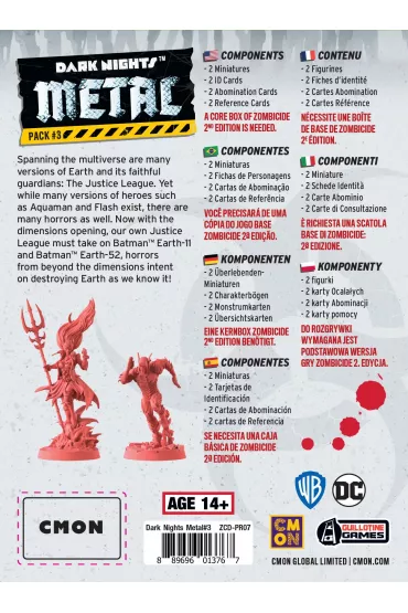 Zombicide: 2 edition. Dark Nights Metal Pack 3 Portal Games