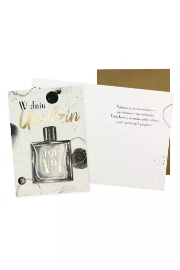 Kukartka Karnet B6 Urodziny (m�skie, perfumy)