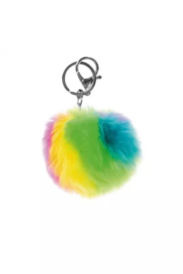 Starpak Brelok pluszowy pompon t�czowy