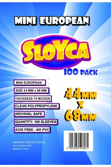 Sloyca Koszulki Mini European 45 x 68 mm 100 szt.