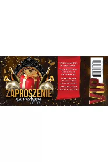 Yeku Zaproszenie Urodziny 10 szt.