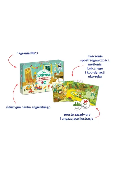 Kapitan Nauka. Gra Loteryjka. Angielski. Pierwsze s�owa. 4+ Edgard - Anastasiia Moshina