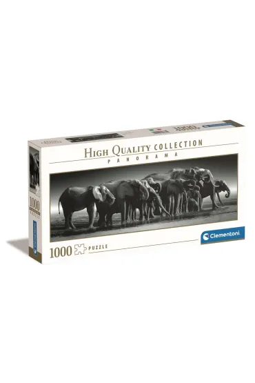 Puzzle 1000 el. Panorama HQ - Herd of Giants Clementoni
