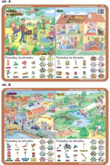 Visual System Podk�adka edukacyjna. Poszukaj na obrazku