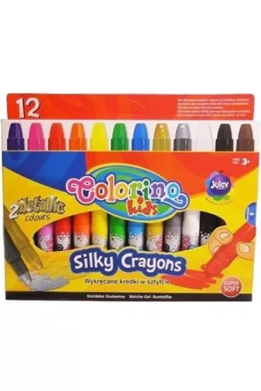 Patio Kredki �wiecowe �elowe Colorino Kids 12 szt.