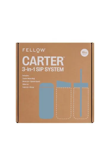 Fellow Carter Move Mug 3 w 1 Kubek termiczny + 3 nakr�tki Pudrowy niebieski 473 ml