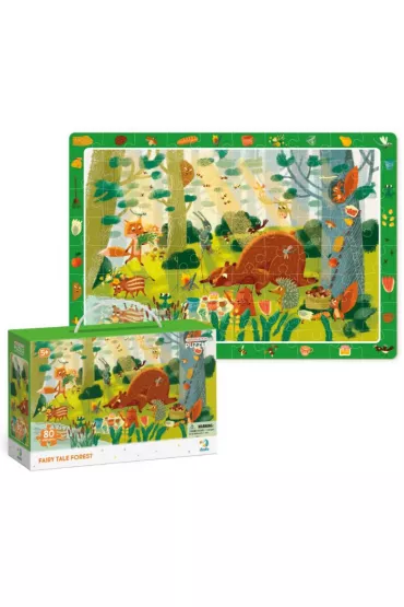 Puzzle obserwacyjne 80 el. Bajkowy las Dodo
