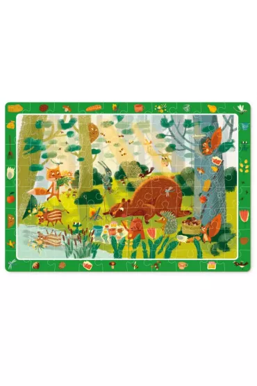 Puzzle obserwacyjne 80 el. Bajkowy las Dodo